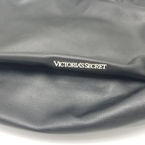 Victoria Secret Black Fringe Backpack Purse - Picture 2 of 6